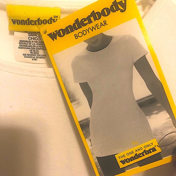 Wonderbra Tops - WONDERBRA SLIMMING WONDERBODY WHITE T-SHIRT TOP S